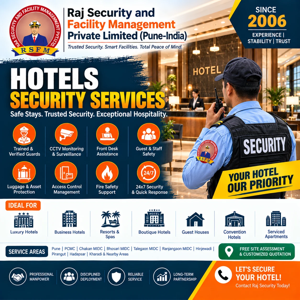 Hotel Security Services in Pune