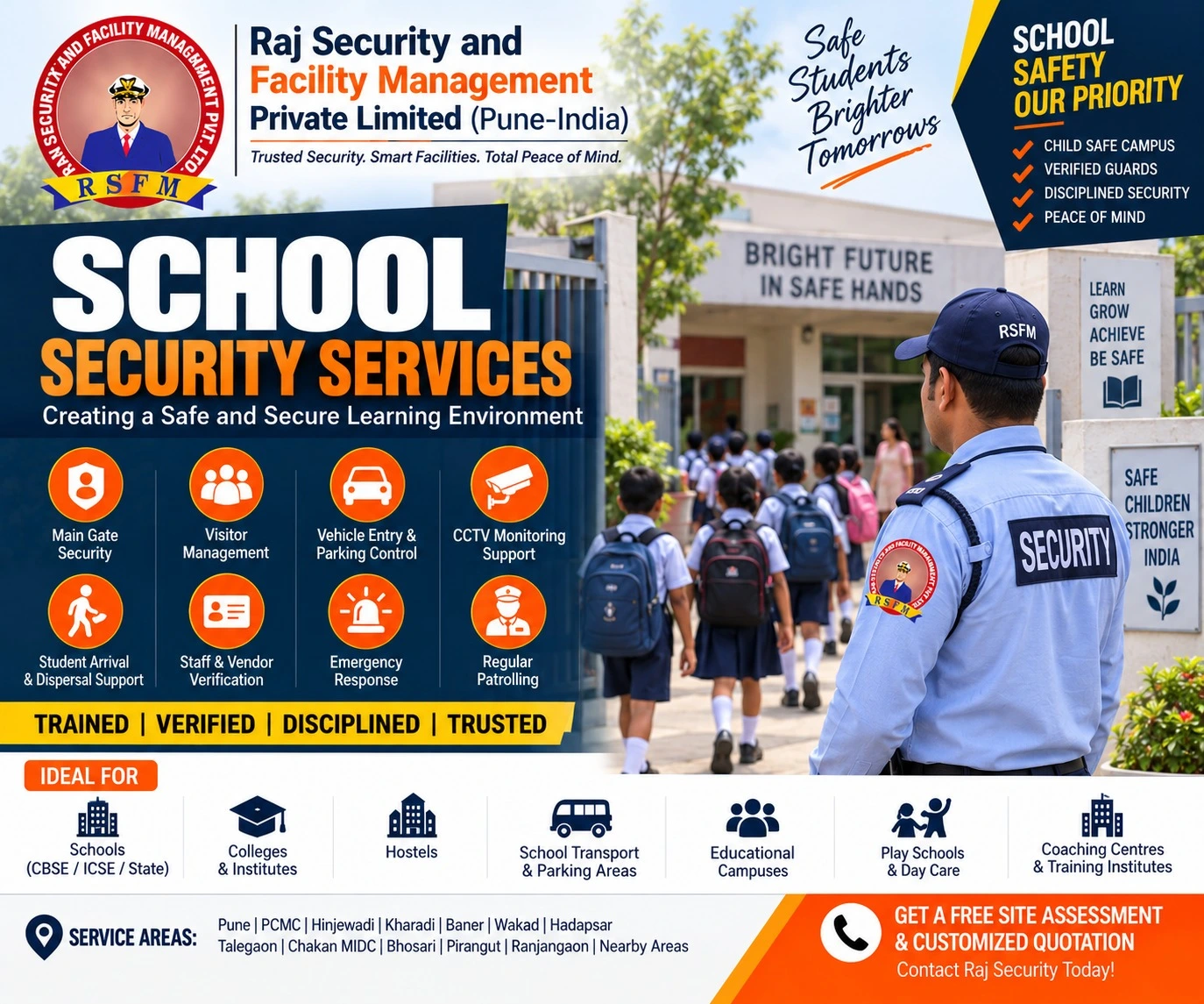 Educational Institution Security Services in Pune